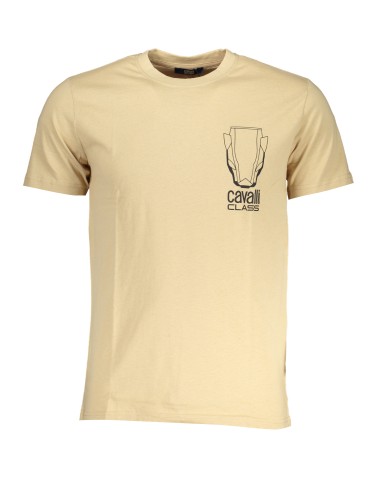 CAVALLI CLASS T-SHIRT MANICHE CORTE UOMO BEIGE