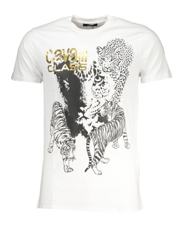 CAVALLI CLASS T-SHIRT MANICHE CORTE UOMO BIANCO