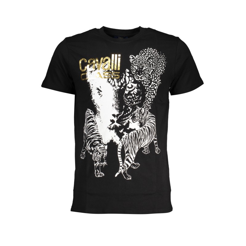 CAVALLI CLASS T-SHIRT MANICHE CORTE UOMO NERO