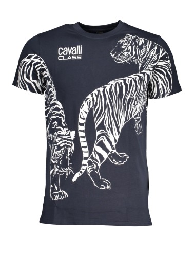 CAVALLI CLASS T-SHIRT MANICHE CORTE UOMO BLU