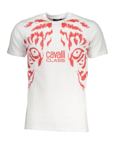 CAVALLI CLASS T-SHIRT MANICHE CORTE UOMO BIANCO