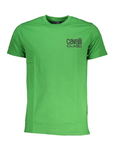 CAVALLI CLASS T-SHIRT MANICHE CORTE UOMO VERDE