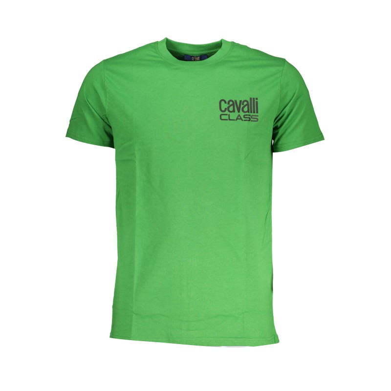 CAVALLI CLASS T-SHIRT MANICHE CORTE UOMO VERDE