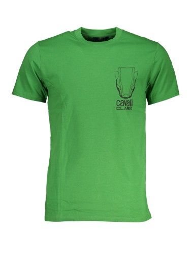 CAVALLI CLASS T-SHIRT MANICHE CORTE UOMO VERDE