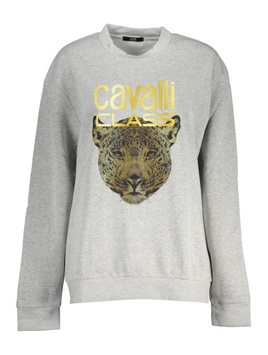 CAVALLI CLASS FELPA SENZA ZIP DONNA GRIGIO