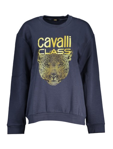 CAVALLI CLASS FELPA SENZA ZIP DONNA BLU