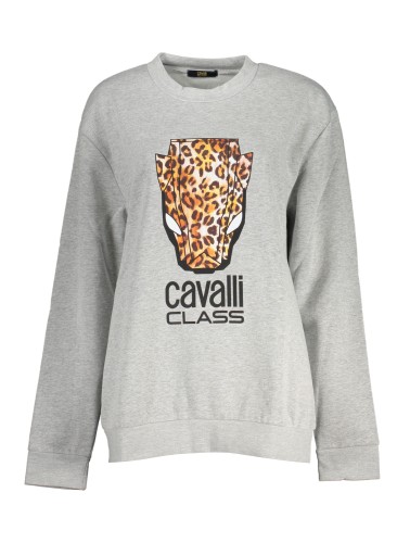 CAVALLI CLASS FELPA SENZA ZIP DONNA GRIGIO