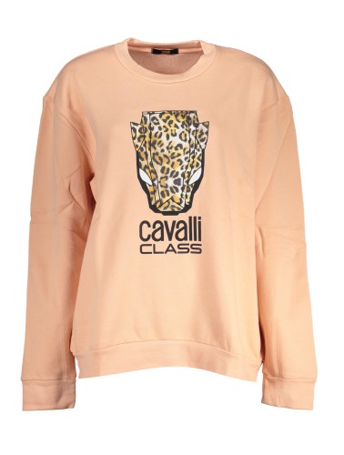 CAVALLI CLASS FELPA SENZA ZIP DONNA ROSA