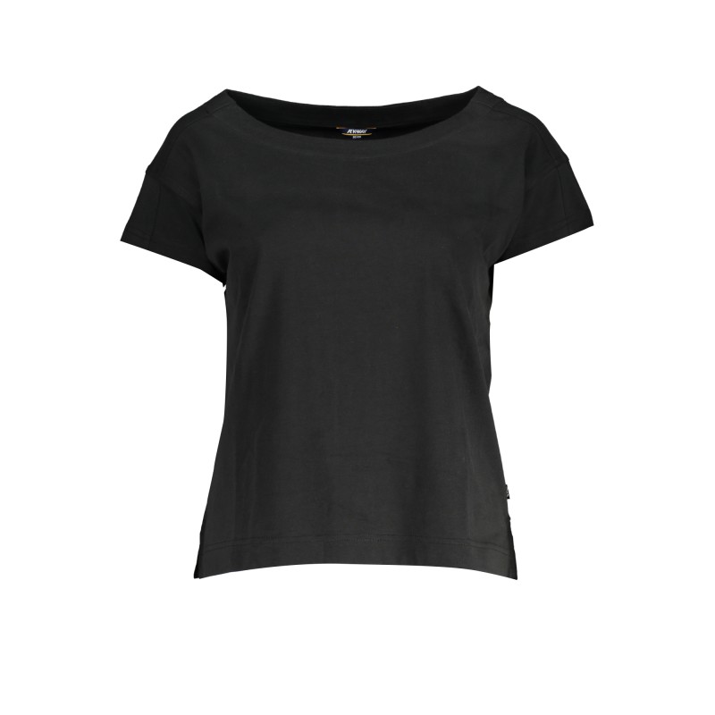 K-WAY T-SHIRT MANICHE CORTE DONNA NERO